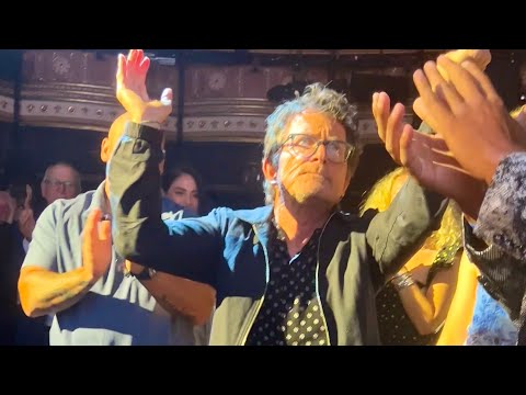 Michael J. Fox, Steven Spielberg, Christopher Lloyd Visit Back To The Future Broadway