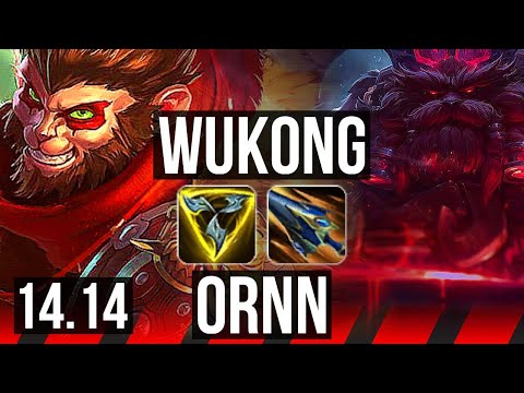 WUKONG vs ORNN (TOP) | 7 solo kills, 500+ games | VN Grandmaster | 14.14