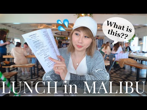 Had lunch in Malibu and the menu was so trendy I couldn’t understand it lol