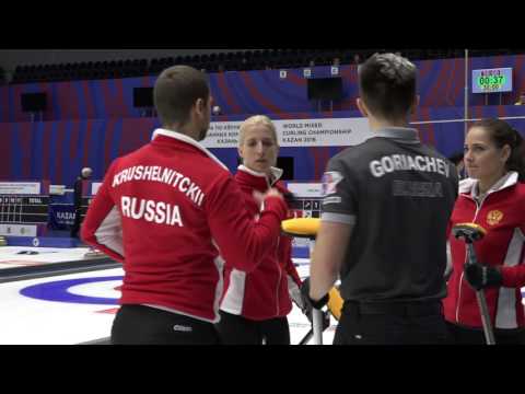 Чемпионат мира по кёрлингу среди смешанных команд 2016 - Полуфинал. RUS vs KOR