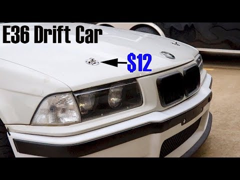 How to: BMW E36 Hood Pins Install & M3 EBAY Bumper!