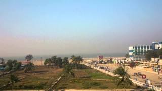 preview picture of video 'Cox Bazar See Beach from Hotel Kollol in Laboni Point'