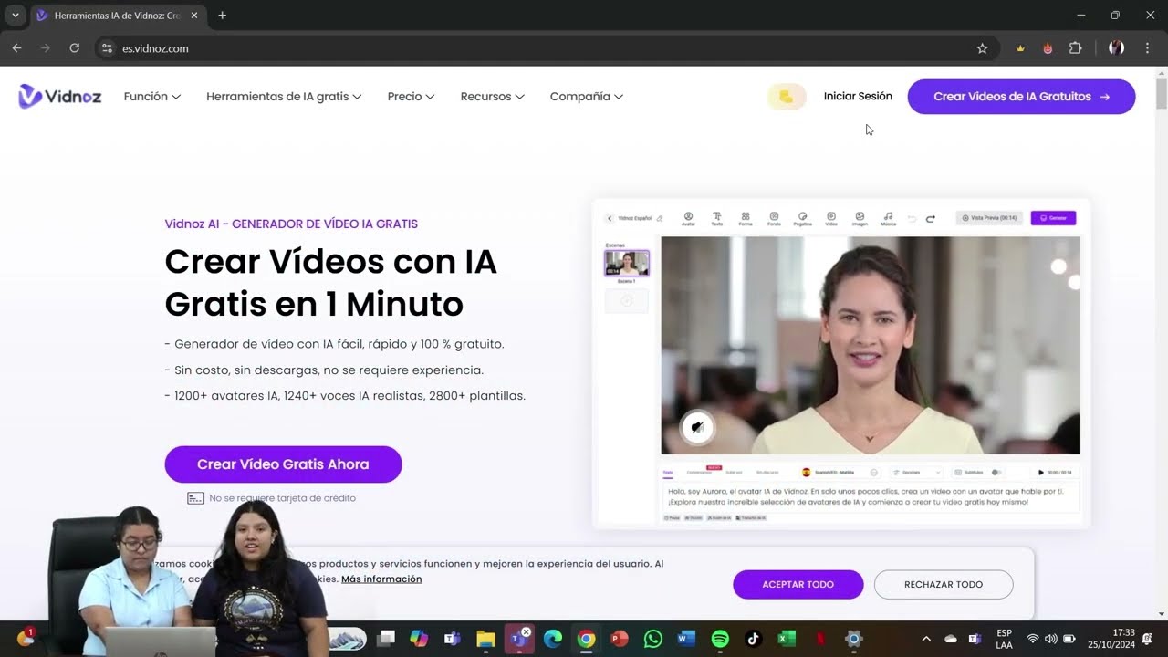 Creación y Edición de Videos con Vidnoz IA