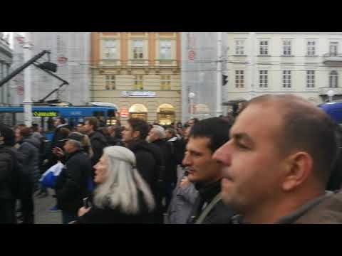 Doček zlatnih tenisača na glavnom zagrebačkom trgu