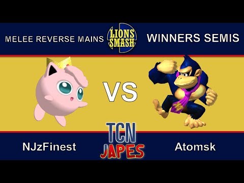 TCNJapes 3 SSBM Reverse Mains - Atomsk (Donkey Kong) vs. NJzFinest (Jigglypuff) - Winners Semis