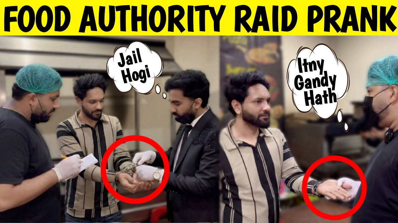 FOOD AUTHORITY RAID PRANK ON RESTURANT 😂 || by Sharik Shah & Iqbal Malik