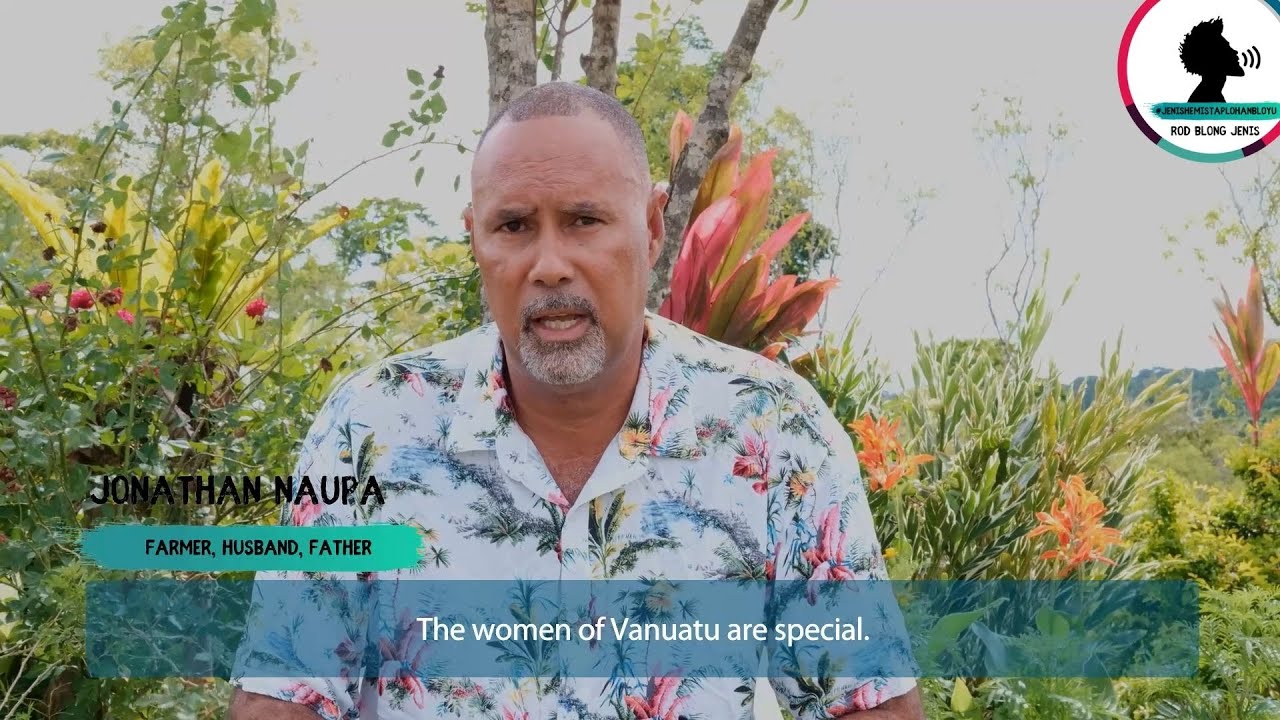 Jonathan Naupa  Farmer, Vanuatu - Male Champion of Change, 16 Days of Activism Vanuatu