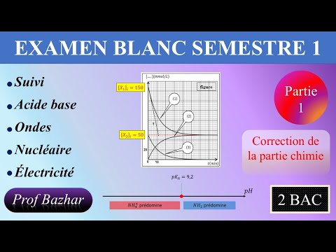 examen blanc semestre 1 physique chimie 2 bac biof Modèle 1 partie 1