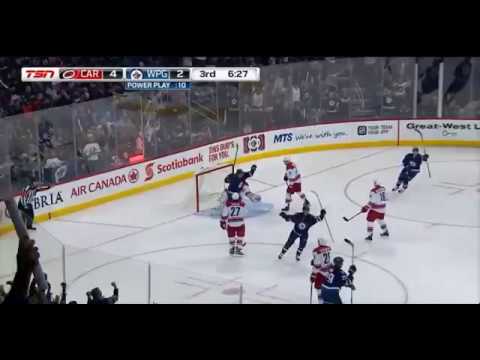 PATRIK LAINE - First Career NHL GOAL (vs. Hurricanes) Oct 13