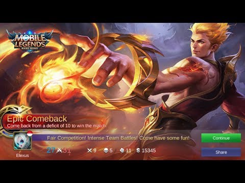 Tips Cara Solo Rank Pakai Valir Epic Comeback Gameplay Mobile Legends