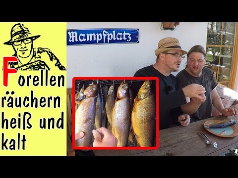 Forellen heiß räuchern und verkosten (mit Markus vom Sägewerk) TEIL 1/2