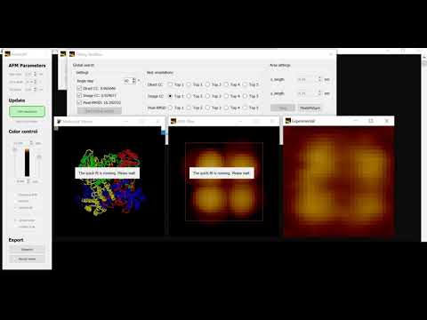 BioAFMviewer - Video manual: Fitting biomolecular structures to AFM images
