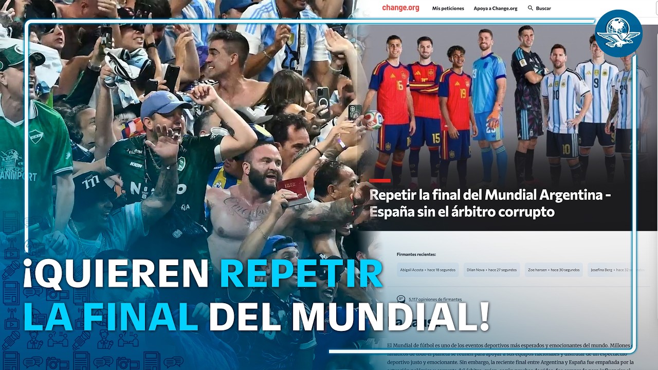 Aficionados argentinos buscan que la FIFA repita la final del Mundial