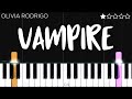 Olivia Rodrigo - vampire | EASY Piano Tutorial