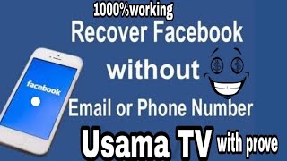 How to open facebook account with out phone number or email 1000% working |Usama TV