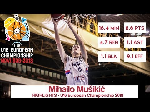 Mihailo Musikic - 2018 FIBA U16 European Championship