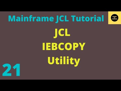 IEBCOPY Utility in JCL - Mainframe JCL Practical Tutorial - Part 21