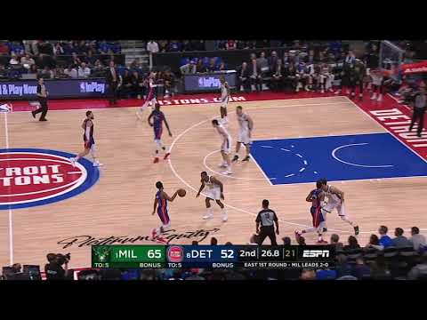 Thon Maker All Game Actions 04/20/2019 Milwaukee Bucks vs Detroit Pistons Highlights