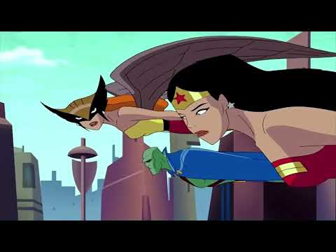 Wonder Woman Diana Prince Powers  Fight Scenes  Justice League Animated Series