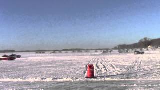 preview picture of video '2-23-14 Island Race - Sinissippi Ice Racing'