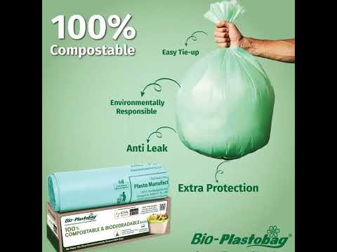 Bio Plastobag Multiple Sizes Certified Biodegradable and
