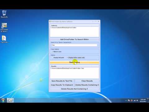 Find Folders By Name Software