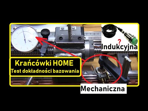 Test krańcówki home CNC - jak dokładnie bazuje najtańsza krańcówka mechaniczna i indukcyjna