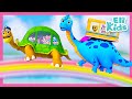 Dinosaur Races Turtle Educational Songs Nursery Rhymes Eli Kids