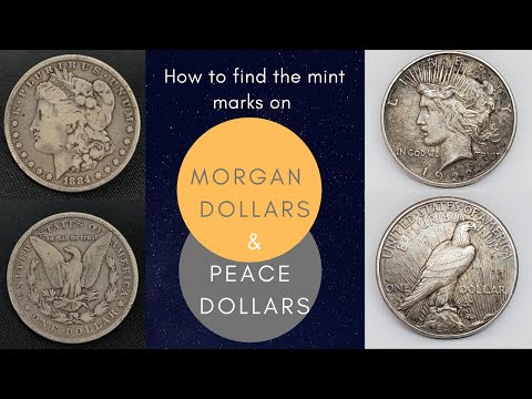 How to Find Silver Dollar Mint Marks | Morgan Dollar | Peace Dollar