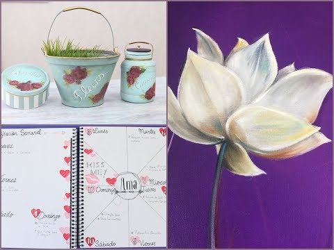 ManosalaObraTv 2018 Programa 2 - Pintar al Oleo - Bullet Journal - Pintura Decorativa