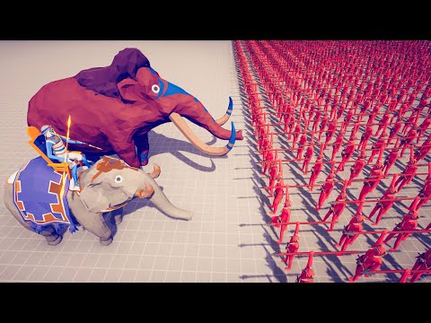 MAMMOTH & ELEPHANT vs ARMIES - Totally Accurate Battle Simulator TABS