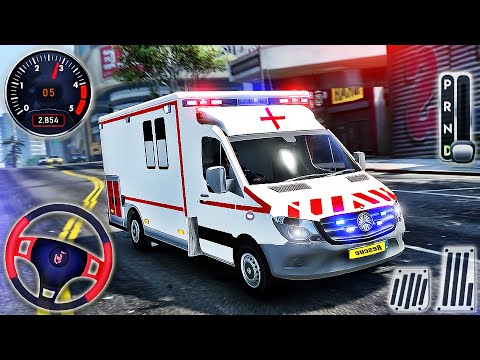 Ambulance Rescue Driver Simulator 2021 - Minibus Van Emergency Drive - Android GamePlay