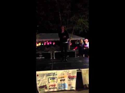 Amaryllis singing national anthem