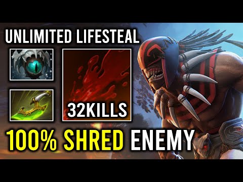 There's Nothing Can Outrun This Bloodseeker 100% Shred Enemy Unlimited Lifesteal Dota 2