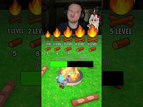 🐺 99 Nights in the Forest 🔦 Upgrading Campfire from 0 to Max — How Many Logs? 🔥 #99nightintheforest