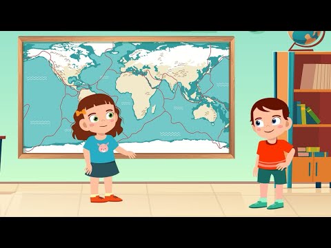 Învățăm continentele - cântece animate pentru copii de la Clopoțelul Magic