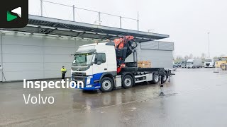 عربة مقطورة مسطحة Volvo FM 460 8X2 Fassi 751802HE/CE Kran Crane + Jib Winch Lift+Steerin | صورة 4 - Autoline