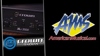 Video thumbnail for Crown XLi3500 Overview - Crown XLi3500 Power Amplifier by American Musical Supply