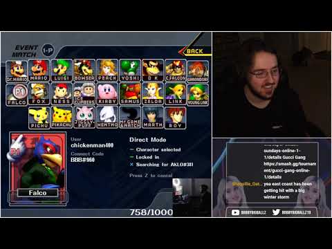 GGO - Aklo (Fox) vs bobby big ballz (Falco) - Top 8 WF