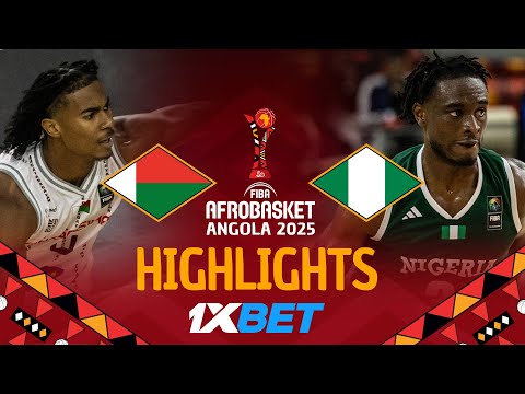 Madagascar 🇲🇬 vs Nigeria 🇳🇬 | 1XBET Highlights | #AfroBasket 2025