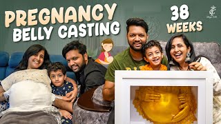 Pregnancy Belly Casting in 38 Weeks 🤰|| Making memories ❤️|| Pregnancy Series || @LasyaTalks