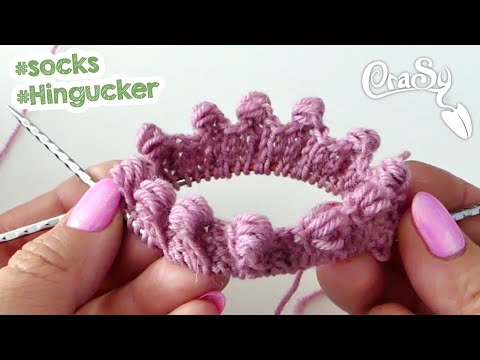 cool cast-on stitches and cuffs with the crown bobble