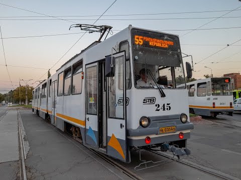 Cab View : Linia 55 Deviată : Republica - Piața Sfânta Vineri
