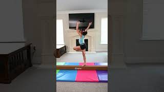 Today's Gymnastics Tutorial is how to do a Full Turn on the Balance Beam #gymnast #gymnasticsfun