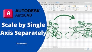 AutoCAD Tutorial: Scaling Objects Along a Single Axis | Scale in One Direction AutoCAD LT