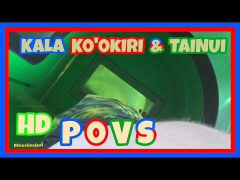 Kala Ko’okiri & Tainui All 3 Body Plunge Slides 60 FPS (HD POVS) Volcano Bay Water Theme Park
