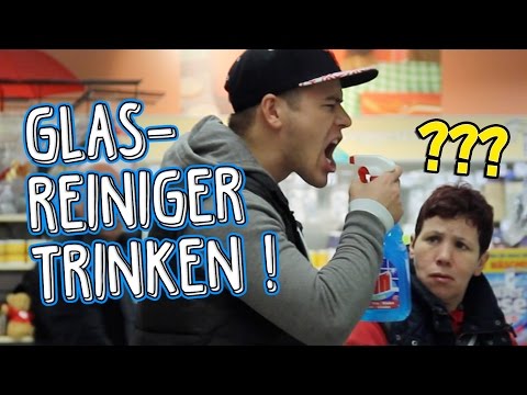Glasreiniger trinken! PRANK