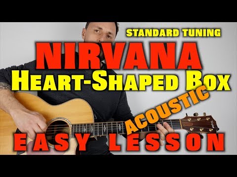 How to play Nirvana -Heart Shaped Box acoustic (standard Drop D)