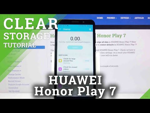 How to Clean Storage – Delete Junk Files on HUAWEI Honor Play 7