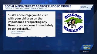 Ruidoso Middle School students urged to report threats